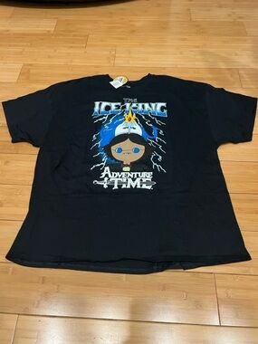 Cartoon Network Adventure Time Ice King And Simon Classic T-Shirt 3XL Black
